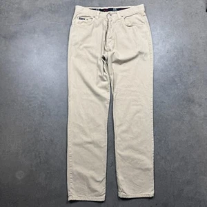 VTG Dolce & Gabbana Straight Leg Jeans Mens 36 Beige Preowned Stain Button Fly - Picture 1 of 13