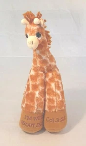 12 Zoll Giraffe Plüschtier stehend Stofftier "I'm Wild About Jesus" Col.3:23 - Bild 1 von 8