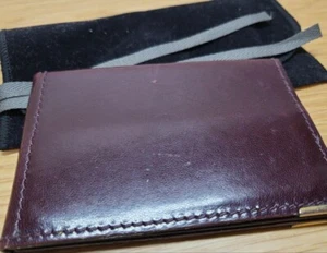 Patek Philippe Leather Card Holder Case Bordeaux Color Used - Picture 1 of 16