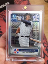 JASSON DOMINGUEZ BOWMAN CHROME ROOKIE CARD SILVER PRIZM YANKEES SP RC 2020 Topps