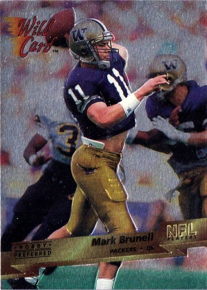 1993 Wild Card SUPERCHROME MARK BRUNELL RC Packers!!! UW Jaguars - Image 1 of 1