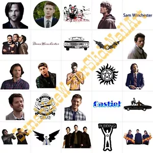 Supernatural Sam,Dean,and Cass Waterslide Nail Art Set Of 50 - Picture 1 of 1