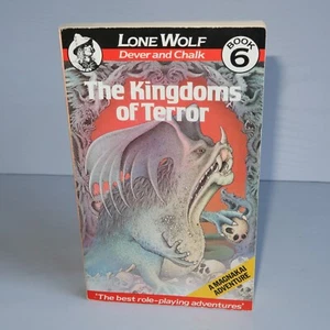 Joe Dever Lone Wolf #6 The Kingdoms of Terror Vintage 1985 Adventure Game Book - Imagen 1 de 20