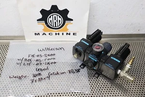 Wilkerson F18-03-SK00 Filter W/ R18-03-F000 Regulator & L18-03-LK00 Lubricator - Picture 1 of 12