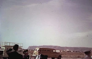 Orig 35mm Slide, G.C.A. Unit 4 Vehicles / Airfield / Military Testing ? - Picture 1 of 1