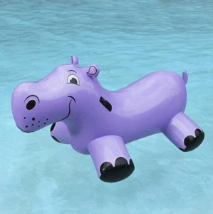 Poolmaster Giant Inflatable Pool Float Happy Hippo Rider Large 81702 - Picture 1 of 3