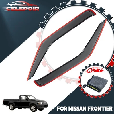 Viseras de ventilación de ventana para Nissan Frontier 1998-2004 cabina estándar/cabina King/cabina doble Foto 1 de 4