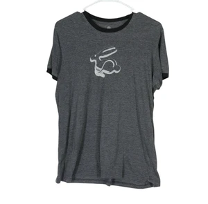 Volkswagen Running Rabbit T-Shirt Men L Gray VW Logo Tee Promo Graphic Cotton - Picture 1 of 6