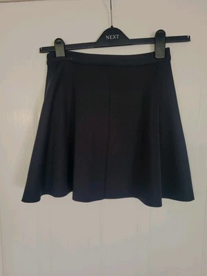 Abercrombie & Fitch Ladies Skater Skirt Small Black Workwear 15" Long Excellent - Image 1 of 4