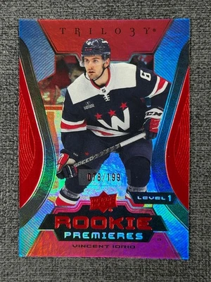Vincent Iorio 2023-24 Upper Deck Trilogy Level 1 Rookie Premieres /199 #132 RC - Image 1 of 2