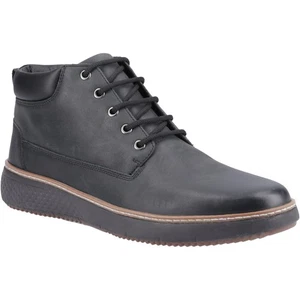 Hush Puppies Kian Leder Herren Schwarz Stiefeletten - Bild 1 von 5