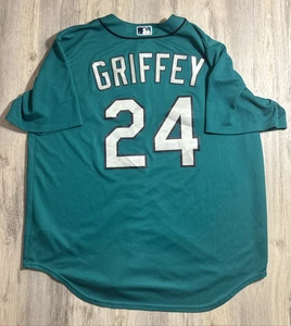 Ken Griffey Jr. #24 Seattle Mariners MLB Baseball Nike  Teal Jersey Size XL - Picture 1 of 4