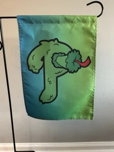 CUSTOM Philadelphia Phillies Philly Phanatic 2025 12"x18" Premium Garden Flag - Picture 1 of 1