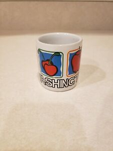 Washington State Mugs Souvenirs Coffee Fruit Cups Small See pics