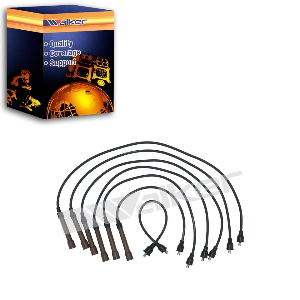 Conjunto de fios de vela de ignição Walker para 1971, 1975-1976 BMW 3.0Si 3.0L L6 - Imagem 1 de 1