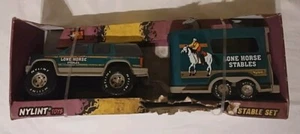1997 Nylint Toys Lone Horse Stables Chevy Tahoe W/ Trailer & Horse #1285 NEW - Picture 1 of 6
