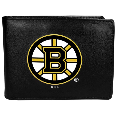 Siskiyou Sports NHL Unisex Boston Bruins Bi-fold Wallet Large Logo Cover