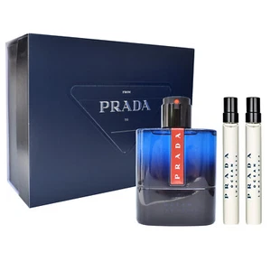 Prada Luna Rossa Ocean Eau de Toilette 100 ml + 2x Travel Stick 10 ml Herren Duf - Bild 1 von 4