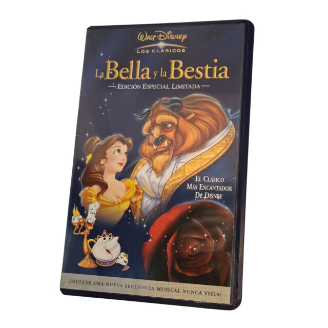 Walt Disney Los Clásicos: La Bella y La Bestia Edición Especial Limitada (VHS, 2002)