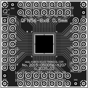 QFNP56-8x8, HVQFN56-8x8 0.50mm(0.02") to 4 x IDC2x7 - 25 PCS. - PRE-SALE [UK] - Picture 1 of 2