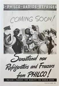 1945 Philco radios refrigerators Vintage Ad Coming soon - Picture 1 of 1