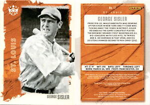 George Sisler 2021 Diamond Kings Baseball Card 17  St. Louis Browns