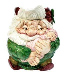 Old World Elf Christmas 1 3/4 Qt Pitcher 1989 Fitz and Floyd Taiwan IOB - Picture 1 of 12