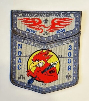 OA BSA PATCHES LA LA'QAM GEELA LODGE NOAC 2009 GREY BORDER RARE - Image 1 of 3