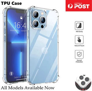 Clear Shockproof Bumper Back Case Cover For iPhone 16 15 14 13 12 11 Pro MAX XR - Picture 1 of 12