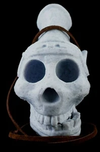 Ghostbusters Afterlife fischietto della morte azteco marmo bianco PLA 3D lettura descrizione* - Foto 1 di 8