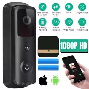 1080P Wireless Door Bell With Chime WiFi Ring Doorbell Intercom Security Camera - Picture 1 of 12