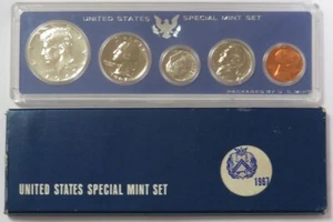 1967 SMS USA 5 COIN SPECIAL MINT SET OGP - Picture 1 of 2