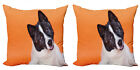 Ambesonne Dog Lover Cushion Cover Set of 2 for Couch and Bed in 4 Sizes