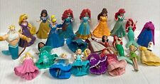 Disney Princess Magiclip Magic Clip Dolls Lot 18 Dolls Figures 4 Extra Dresses
