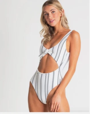 Billabong Women One Piece Swimsuit Seashell Sz M - Image 1 of 2