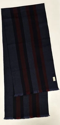 GUCCI 100% Lana Bufanda Mantón Estola 180x30cm Hecho en Italia Foto 1 de 4