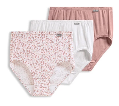 Jockey 3-Pack Elance Briefs Comfort 100% Cotton 1484 Prim Floral 5/S NIP - Image 1 of 3