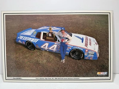 Gráficos fotográficos vintage Sport Star laminados Nascar Terry Labonte Piedmont 44 Foto 1 de 4