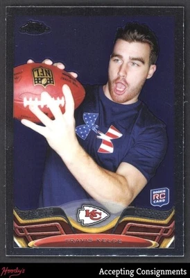 2013 Topps Chrome #118 Travis Kelce RC Rookie CHIEFS - Image 1 of 2