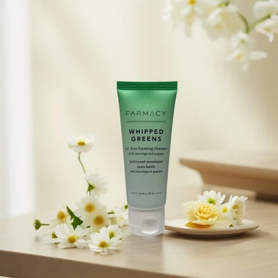 Purify & Cleanse | Limpiador facial en espuma de verduras batidas de Farmacy - 1,7 fl oz Foto 1 de 3