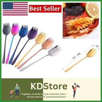 Набор из 7 аистов из нержавеющей стали 8,5 дюйма посуда для кемпинга путешествий походов на открытом воздухе упаковка - Изображение 1 из 4