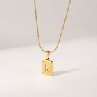 Gold Plated A-z Letter Necklace Hollow Alphabet Pendent    Fashion Jewelry