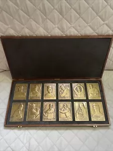 1995 TOPPS Legends Of The 60s Complete Set Bronze Baseball Cards Wood Case Topps - Picture 1 of 6
