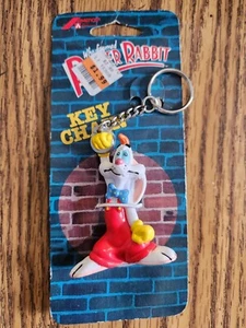 1987 Roger Rabbit Keychain Key Ring on Original Card - Picture 1 of 4