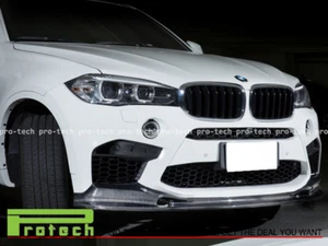 Carbon Fiber Front Bumper 3D Style Add-on Lip For BMW F86 X6M 2015-2018 - Foto 1 di 1