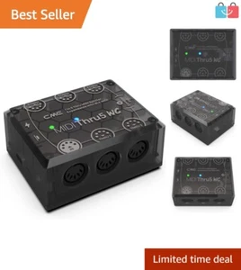 Rugged MIDI Thru 1-in-5-Out Splitter - USB-C Powered for Easy Connectivity - Picture 1 of 11