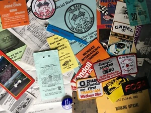 Lot Of 1985 Watkins Glen 500 NASCAR NY Patches Brochures Map Stats Trans Am - Picture 1 of 14