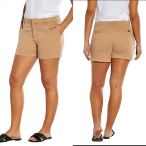 Banana Republic Khaki Chino Short Stretch Women Size 6 NEW #127 - Picture 1 of 9