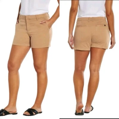 Chino corto elástico Banana Republic caqui para mujer talla 6 NUEVO #127 Foto 1 de 4