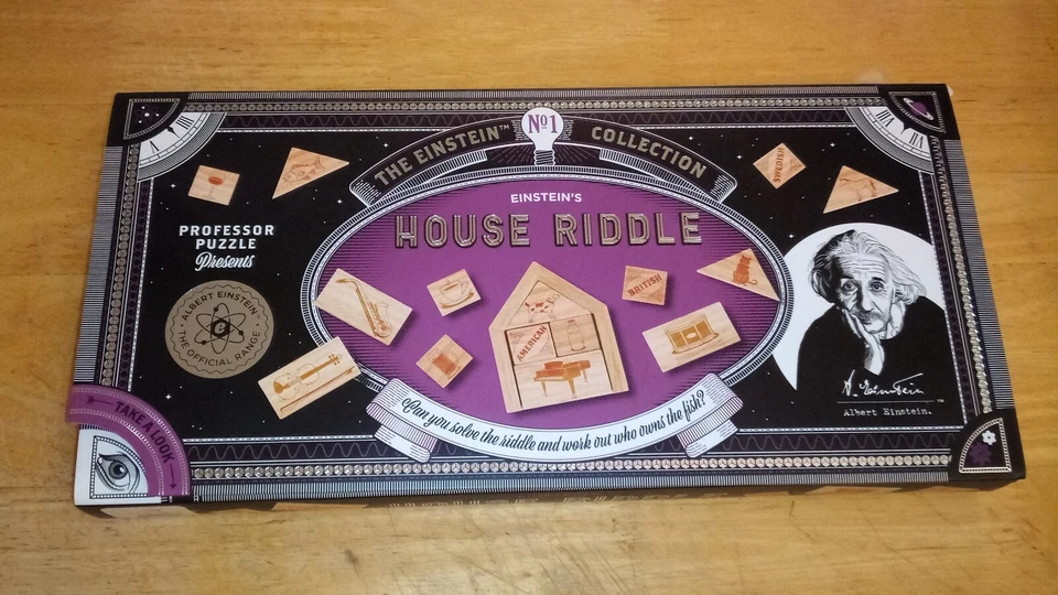 Einstein's House Riddle: The Einstein Collection Professor Puzzle Genius edades 8+ Foto 1 de 3